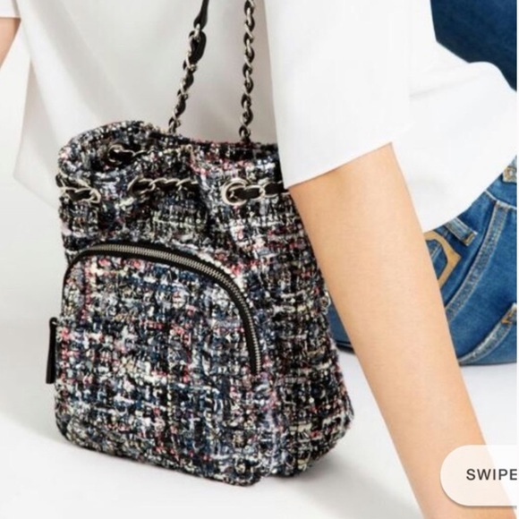 Zara Tweed Mini Backpack - Picture 2 of 5